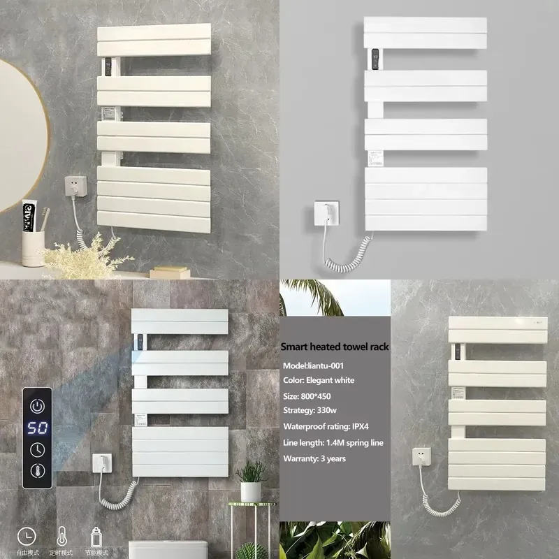 New Wall Mounted Quick Heating Waterproof Towel Rack Heater Dryer with Guide Rail