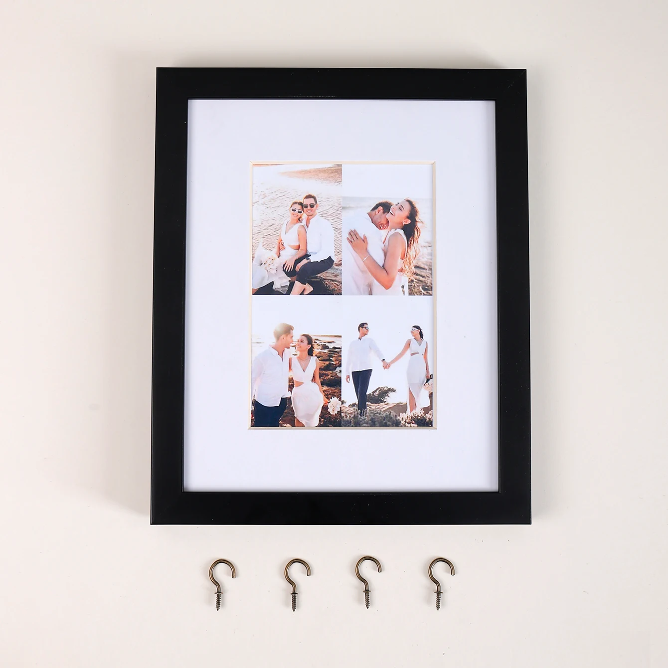 Cadre photo mural DIY avec crochet, pour photos de 8x10 pouces, installation facile, décoration inté