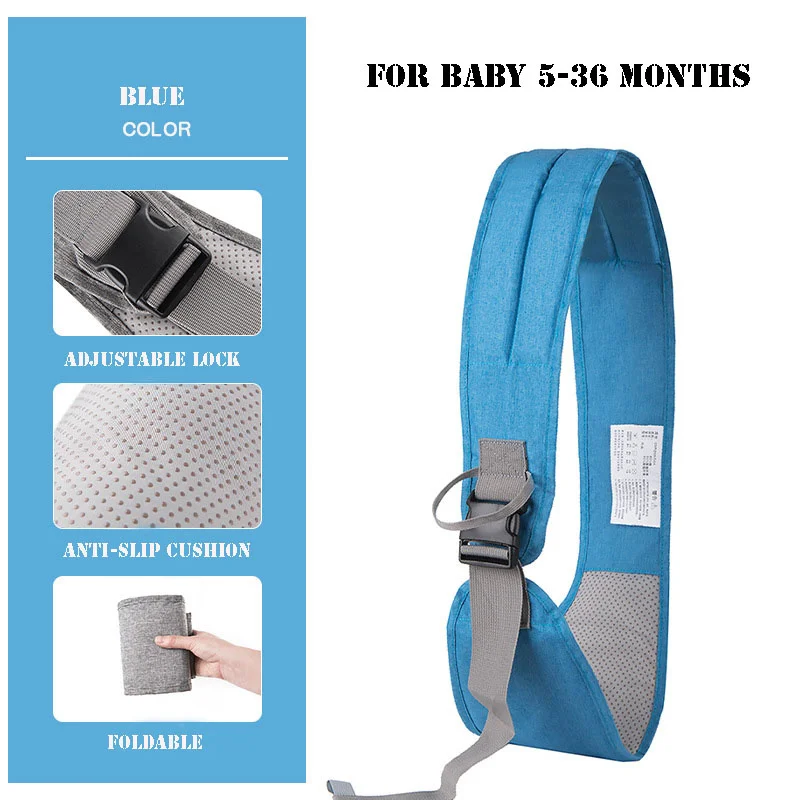 Portable Baby Carrier Oxford Baby Strap Holder Adjustable One Shoulder Labor-Saving Half Wrapped Sling With Anti-Slip Particles