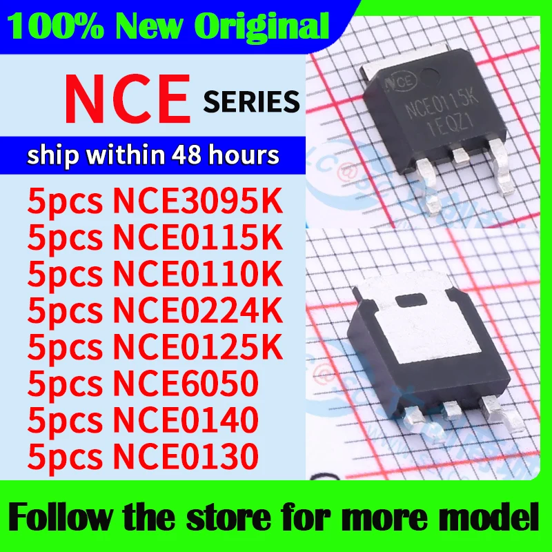 5pcs/lot  NCE3095K NCE0115K NCE0110K NCE0224K NCE0125K NCE6050 NCE0140 NCE0130  High quality New