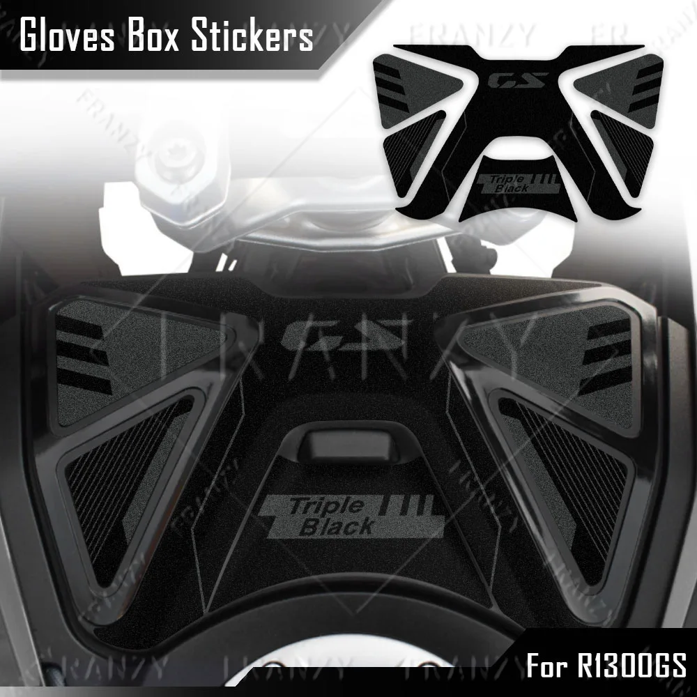 

Motorcycle Glove Box Stickers Protection Decals For R1300GS R1300 GS Triple Black