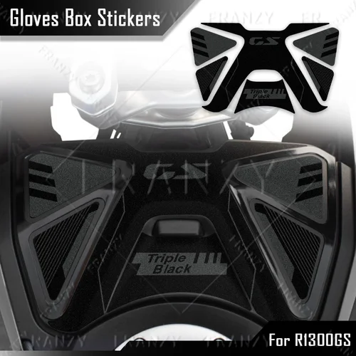 Pegatinas para guantera de motocicleta, calcomanías de protección para R1300GS R1300 GS Triple negro