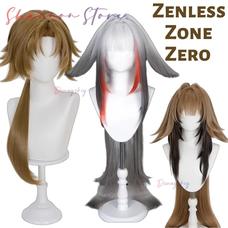 

Zenless Zone Zero Ye Shunguang 코스프레 парик коричневые длинные волосы Yunkui Summit игровой реквизит Хэллоуин вечерние для женщин и девочек ролевые игры