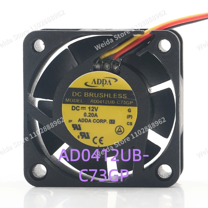 

AD0412UB-C73GP - Оригинальный трехпроводной вентилятор ADDA 12V 0.2A 4020 с функцией измерения скорости и охлаждения.