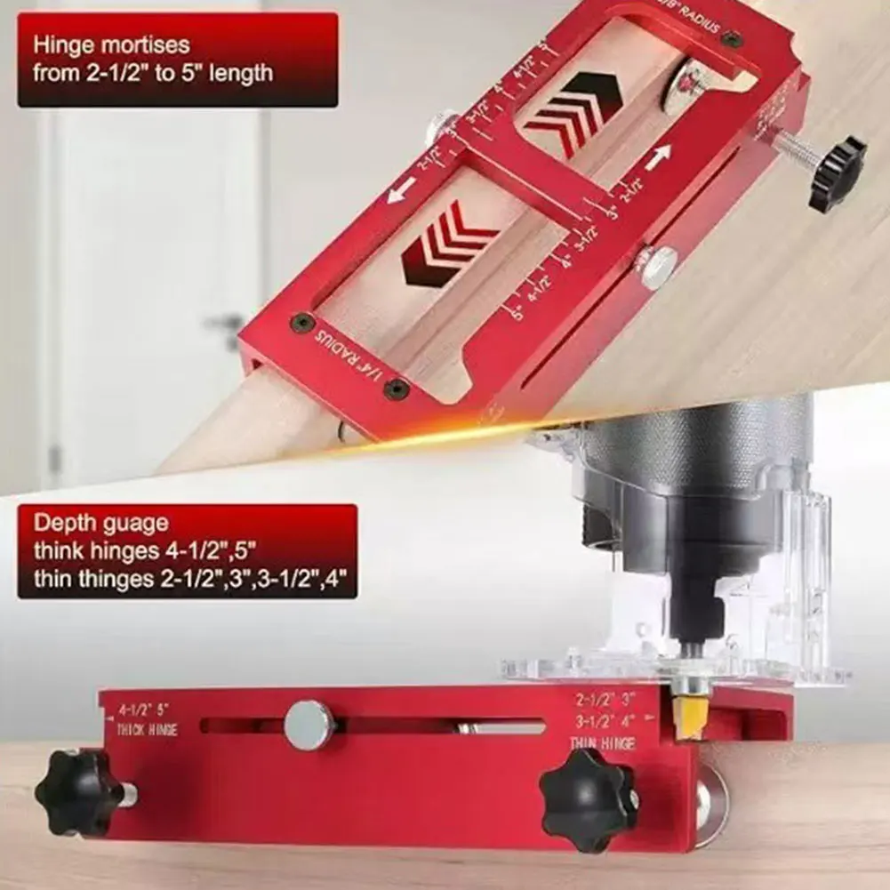 Door Hinge Cut Out Tool For Door Cabinet Hinge Multifunctional Easy Installation Hinge Installation Kit Professional Carpentry