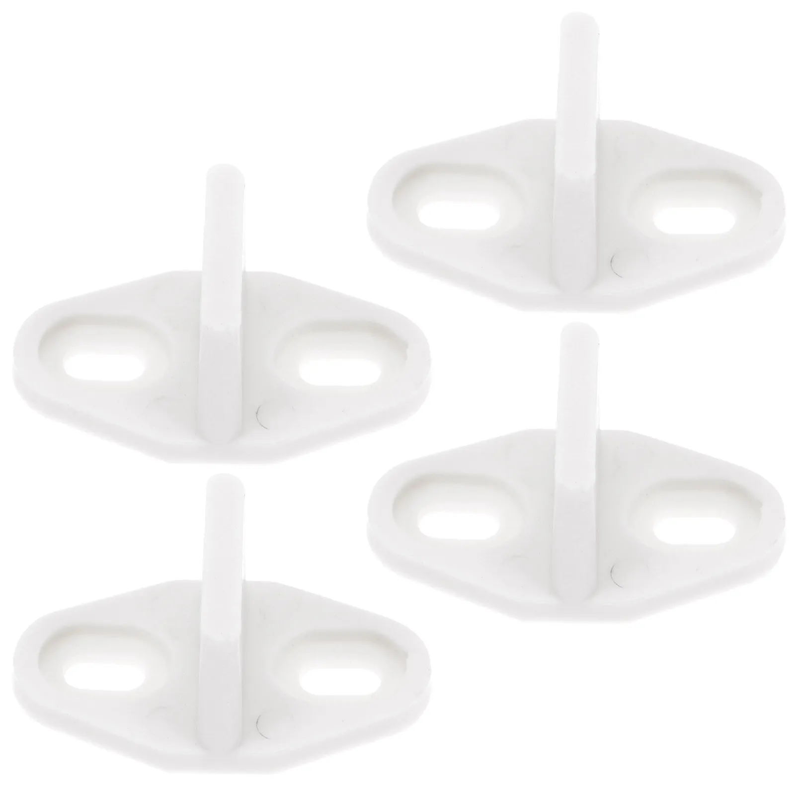 

Комплект из 4 направляющих для раздвижных дверей, напольные ограничители для дверей-пеналов, из углеродистой стали, износостойкие, для шкафов и офисов