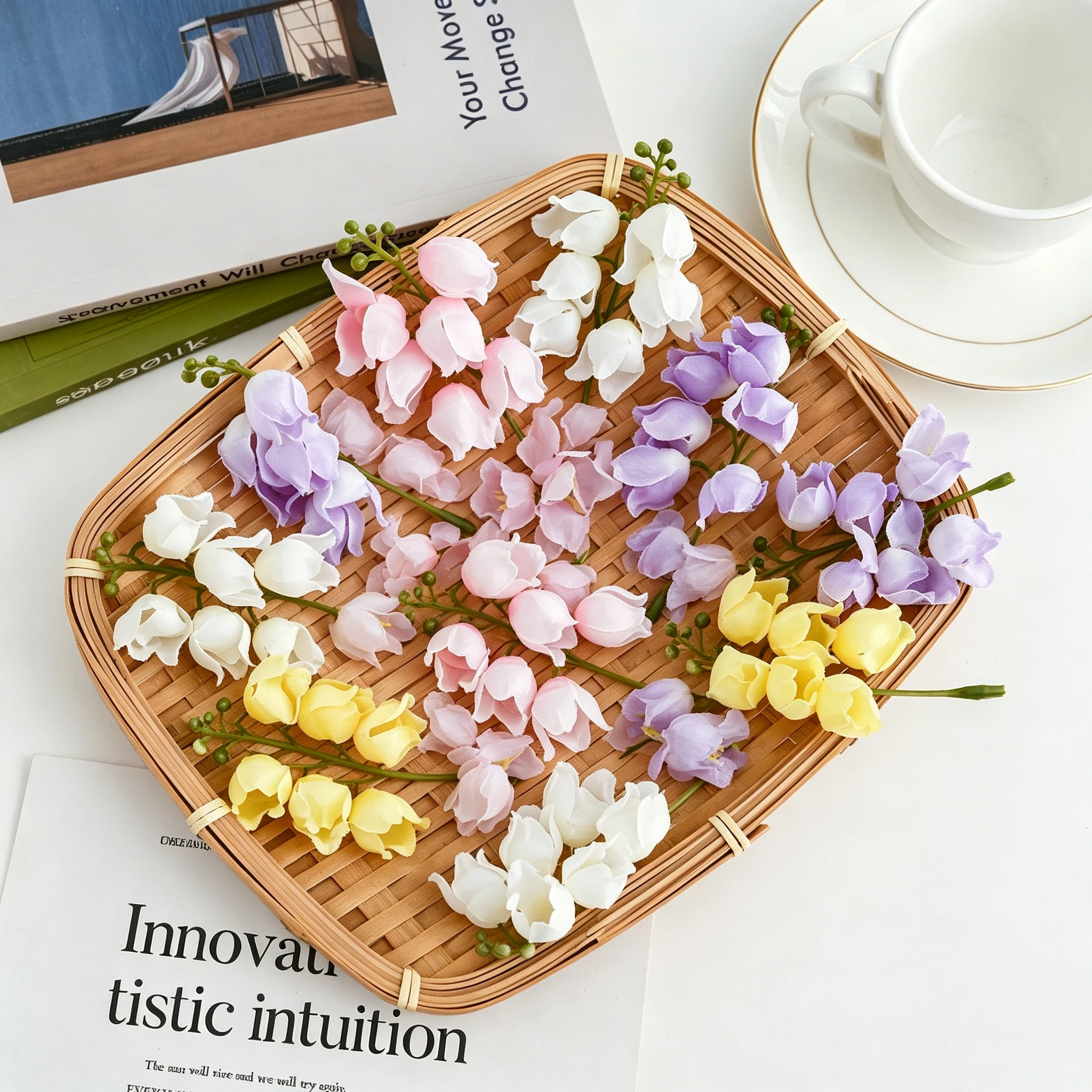 10/20 Stück künstliche Blumenköpfe aus Seide, Canterbury Bell, für Zuhause, Zimmer, Tischdekoration, Hochzeitskranz, Garten, Hof, Bogen, DIY-Geschenk, Süßigkeitenbox – Detail 1