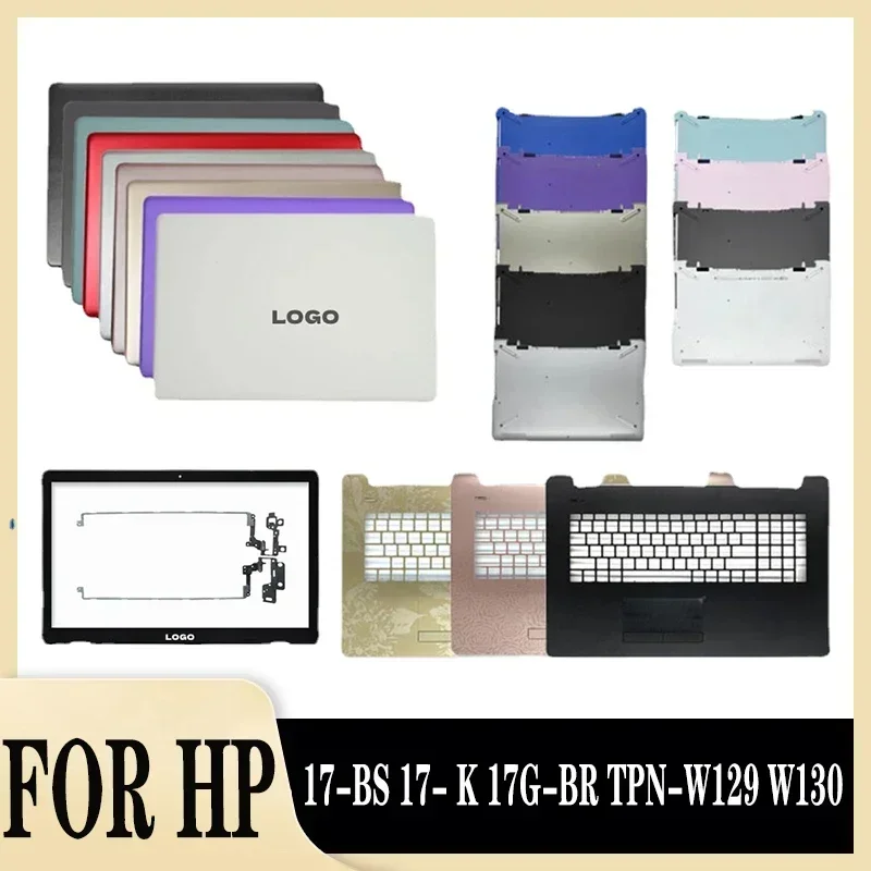 

New LCD Back Cover for 17-BS 17- K 17G-BR TPN-W129 W130 Front Bezel Palmrest Bottom Shell Laptop Housing Case