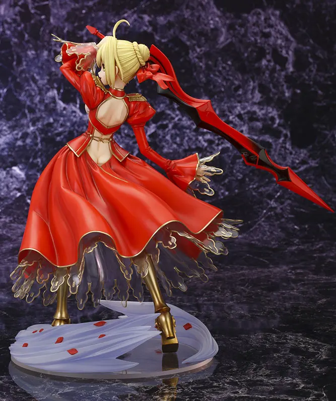 100% Original:Anime Fate/EXTRA Nero Claudius Red saber 23cm PVC Action Figure Anime Figure Model Toy Figure Collection Doll Gift