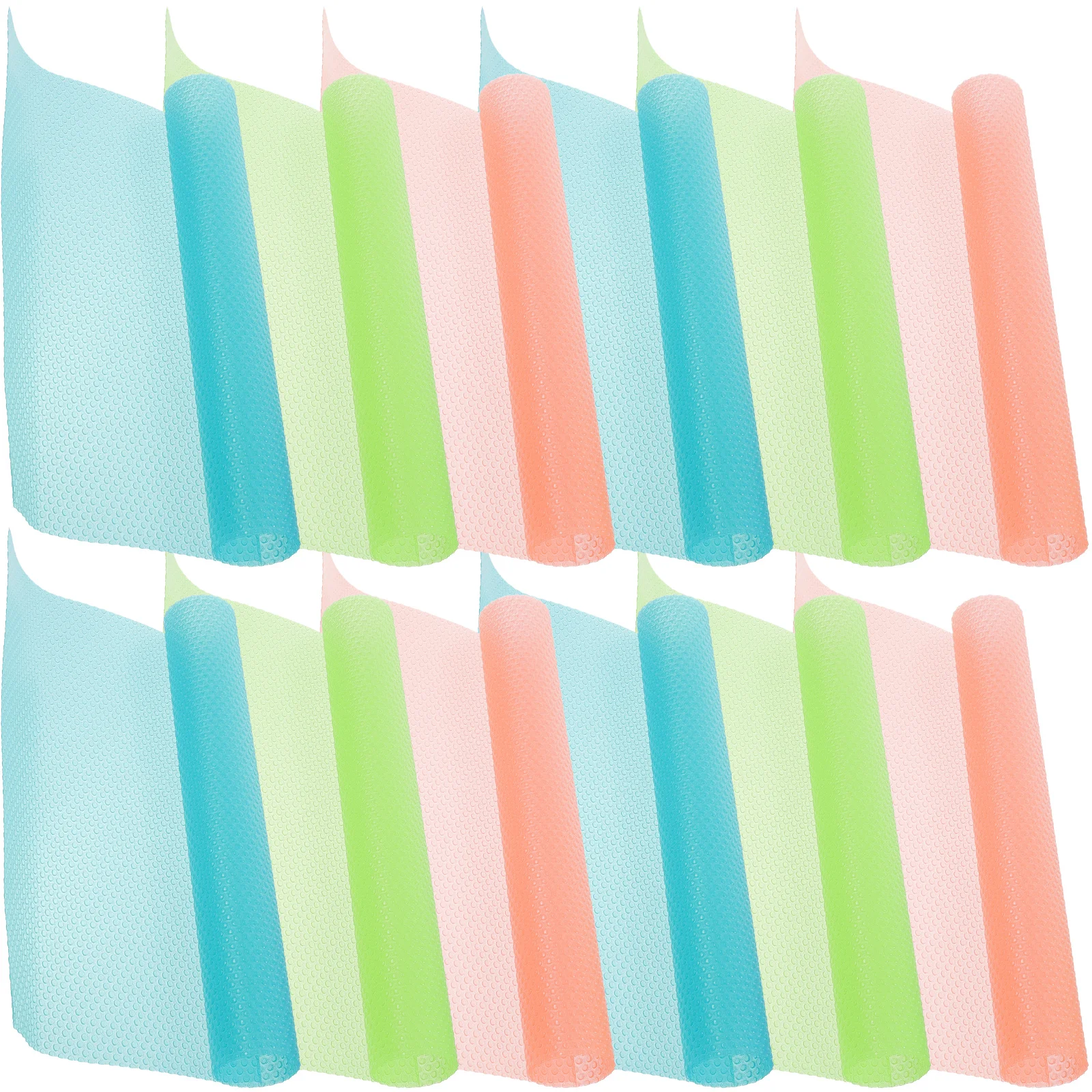 

12pcs Silicone Pad Shelf Liners Waterproof Dust Proof Kitchen Cabinet Table Mat Fridge Shelf Liners Cupboard Gadgets