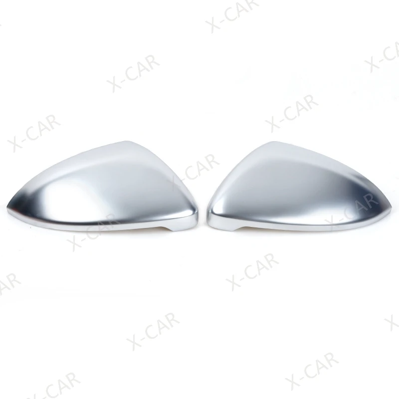2PCS For VW Golf 7 MK7 2013-2017 Touran Lamando Sportsvan Matte Chrome Silver Rearview Mirror Cover Protection Cap Car Styling