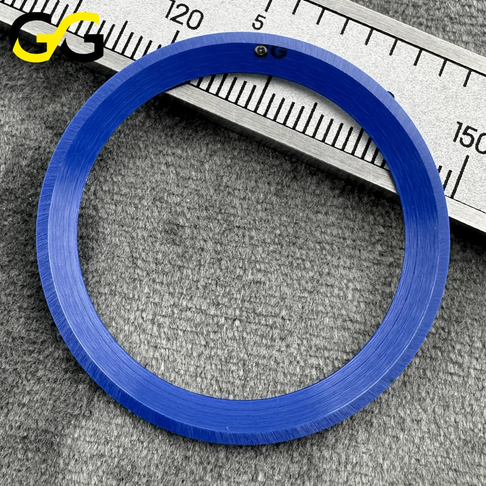 38mm * 30,7mm/38,5mm * 31mm Keramik-Lünette SUB Hochwertige Uhrenteile Zubehör Abgeschrägte Blaue Leuchtmasse – Detail 5