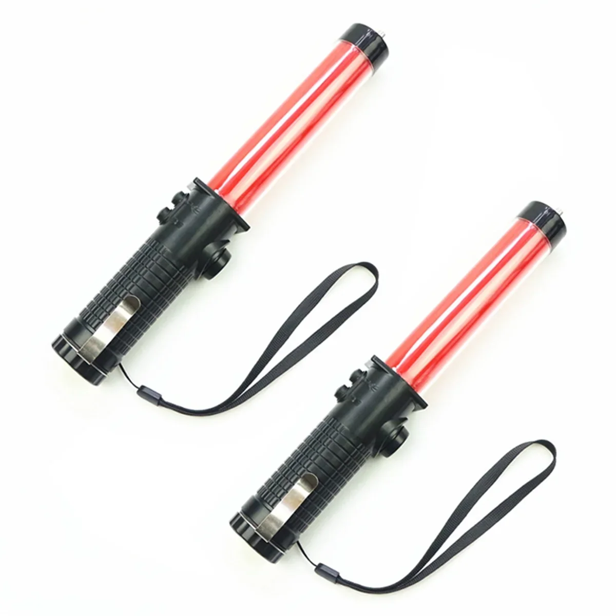 Traffic Batons, Traffic Control Stick,Safety Light Batons, Signal Batons for Parking and Airports, 30cm, 2pcs