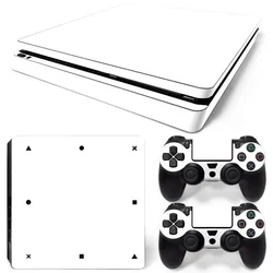 Cubierta de calcomanía de alta calidad para consola PS4 Slim, pegatina de Color blanco y negro