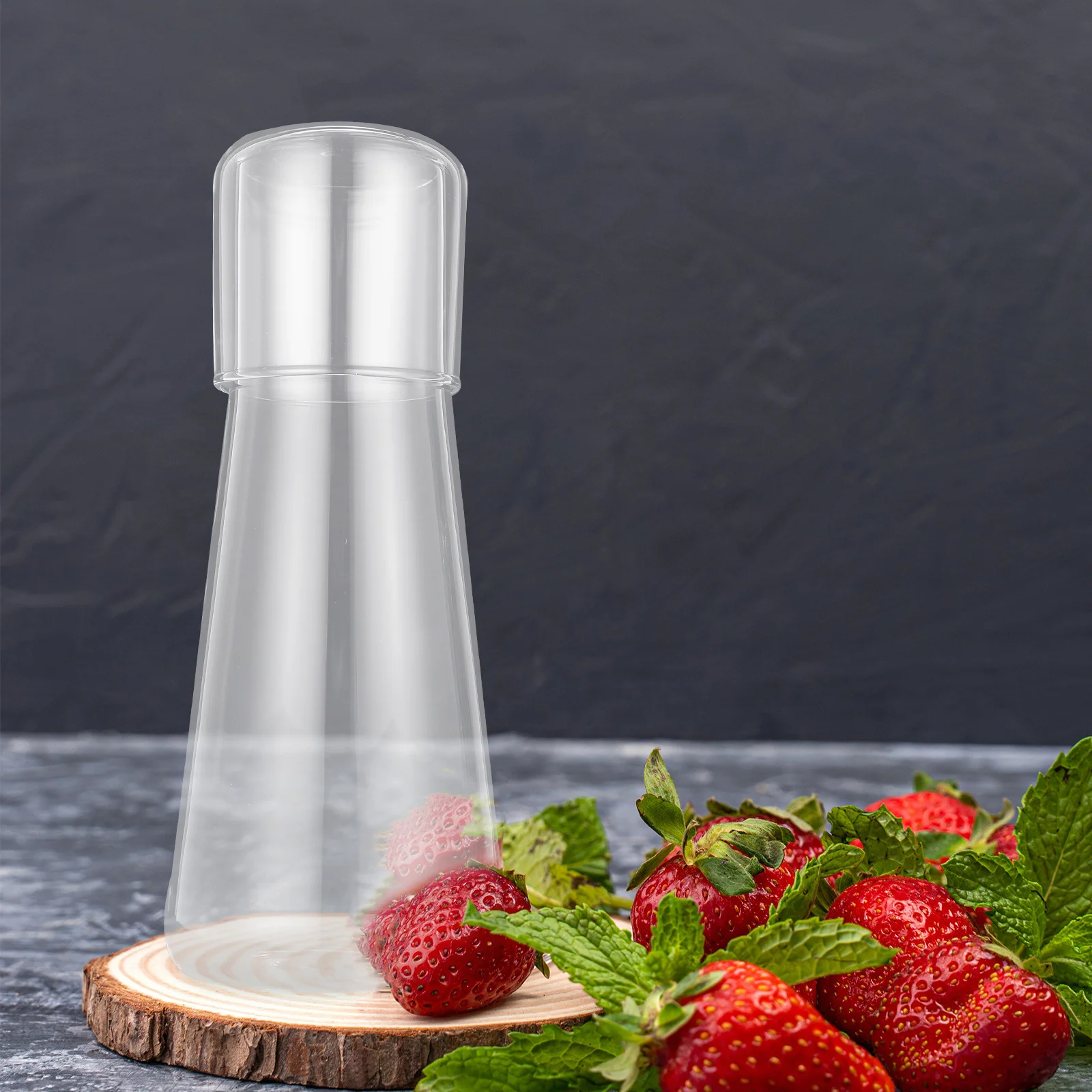 

1Set Glass Water Kettle Thickened Cold Water Jug Large Capacity Beverage Holder Household Office Use Beverage Holder