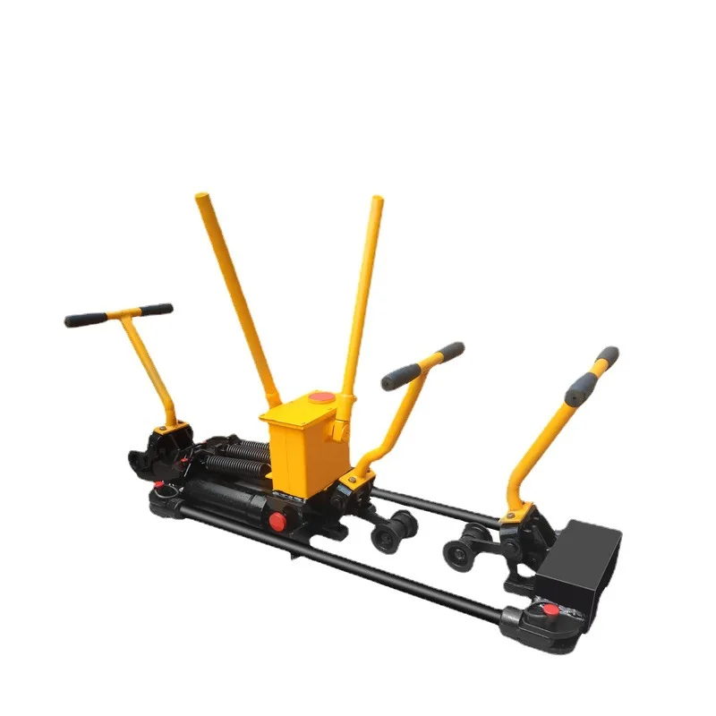 

Rail seam adjuster, railway spacing adjuster, rail adjustment rail sewing machine