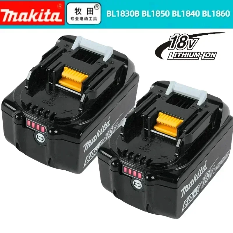 

Makita 18V Battery 6AH 18V Li-ion Replacement LXT BL1860B BL1860 BL1850 BL1830 DHP482RFX9 BL1815 LXT400 for Cordless Drills