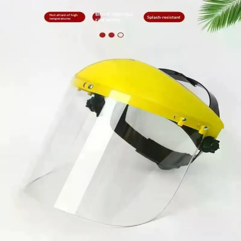 【Garden Grass Trimmer Weed Wacker Safety Helmet Hat With Full Face Mesh Mask For Logging Brush Cutter Forestry Protection】