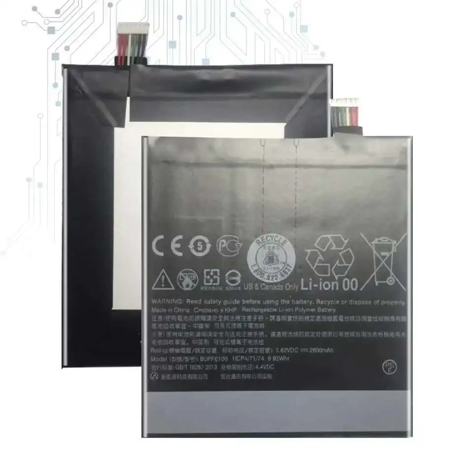 بطارية هاتف محمول موثوقة بقدرة 2600 مللي أمبير في الساعة لهاتف HTC Desire 820، 820 EYE D820u، 820Q