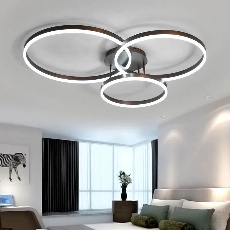 

Modern all copper round black LED ceiling light, lustre living room, dining room, bedroom home ceiling decorative lighting.