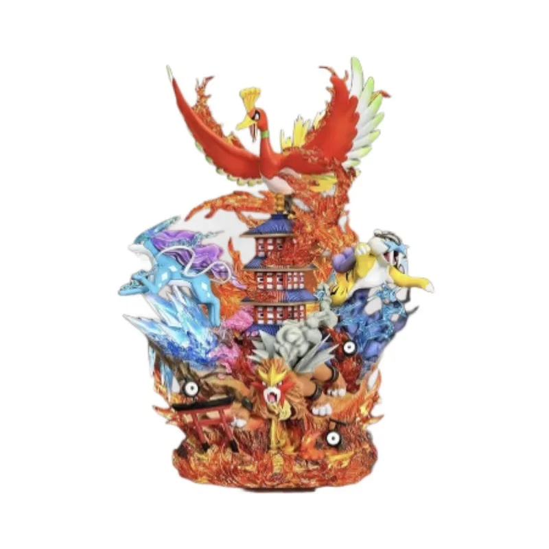 الحيوانات الأليفة قزم البيض وحوش الجيب يده زخرفة فينيكس الملك ثلاثة الوحوش المقدسة الرعد الله المياه الرب أنيمي يده نموذج