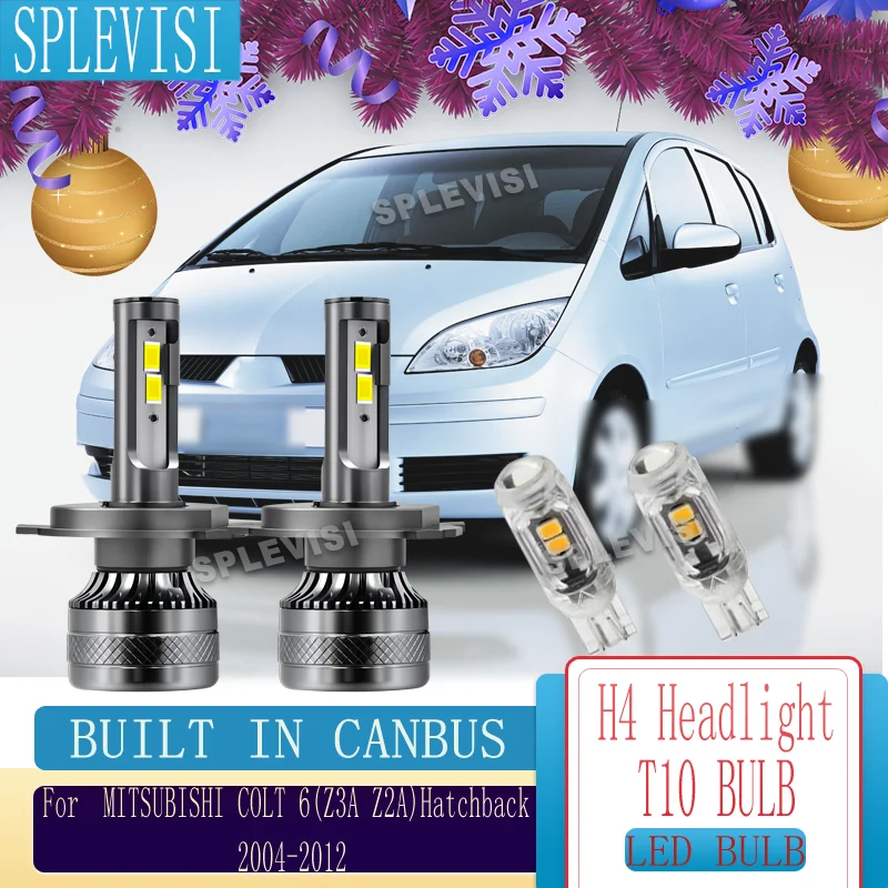 

cooling system H4 LED Car Light Bulb no dashboard warnings For MITSUBISHI COLT 6(Z3A Z2A)Hatchback 2004 2005 2006 2007-2012
