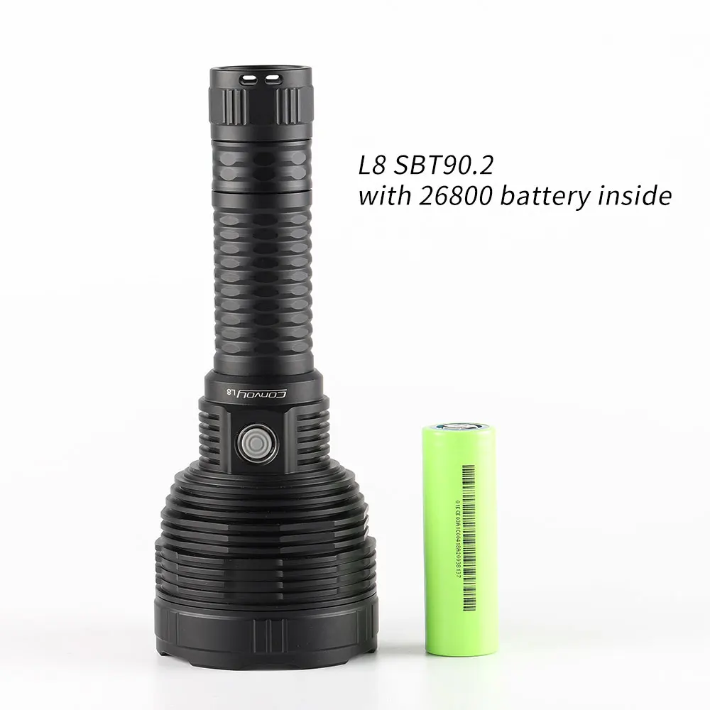 convoy L8懐中電灯 Convoy L8 SBT90.2 26800 26980 flashlight ,long range ,with 26800