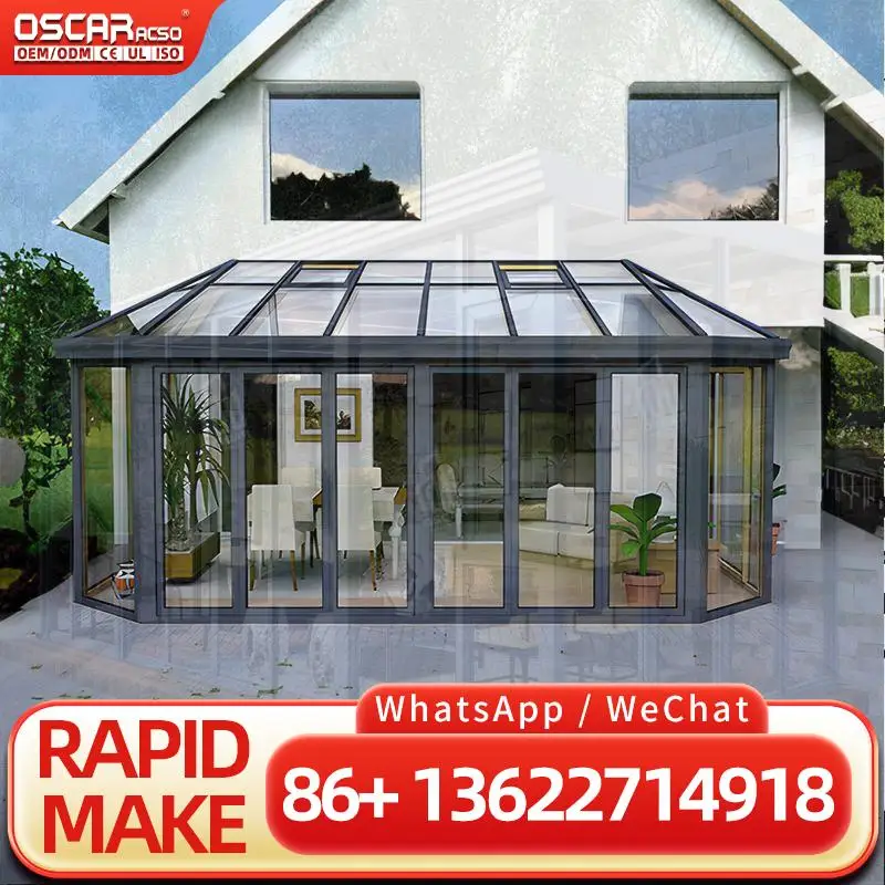 Modern Outdoor Glass Room & Container House Factory Direct Supply Ideal for Hotel Sunroom & Conservatory in Global Markets sunro