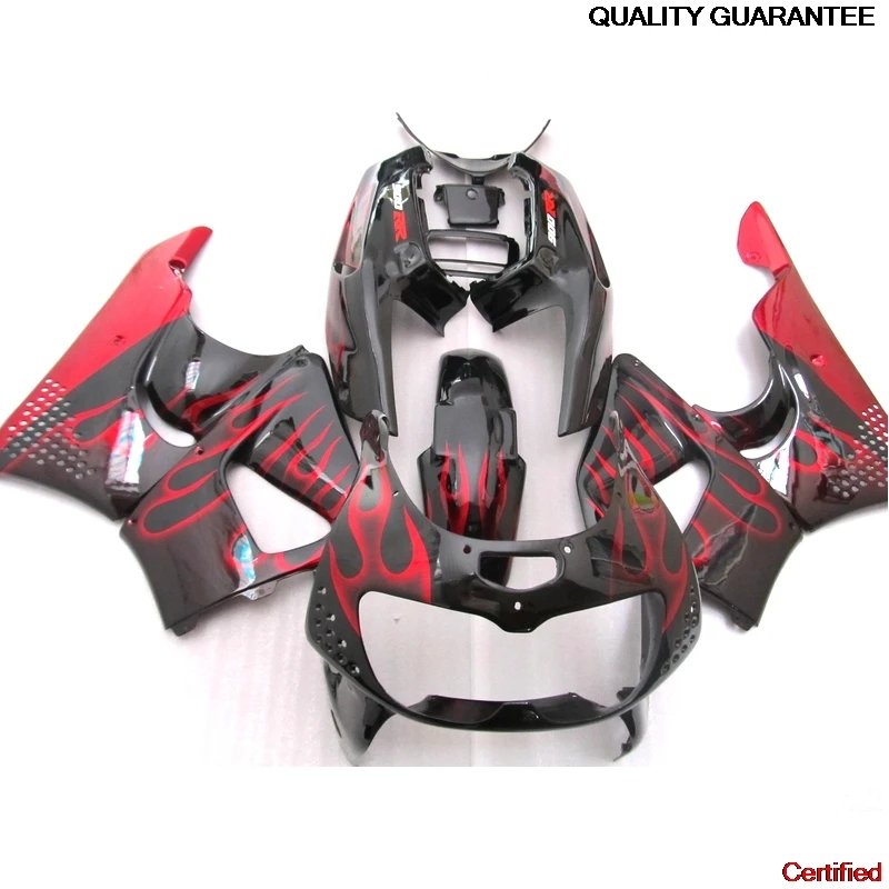 

Motorcycle Fairings For HONDA CBR900RR 893 1996 1997 Red Flames Fairing Kit CBR893RR 96 97 XF40
