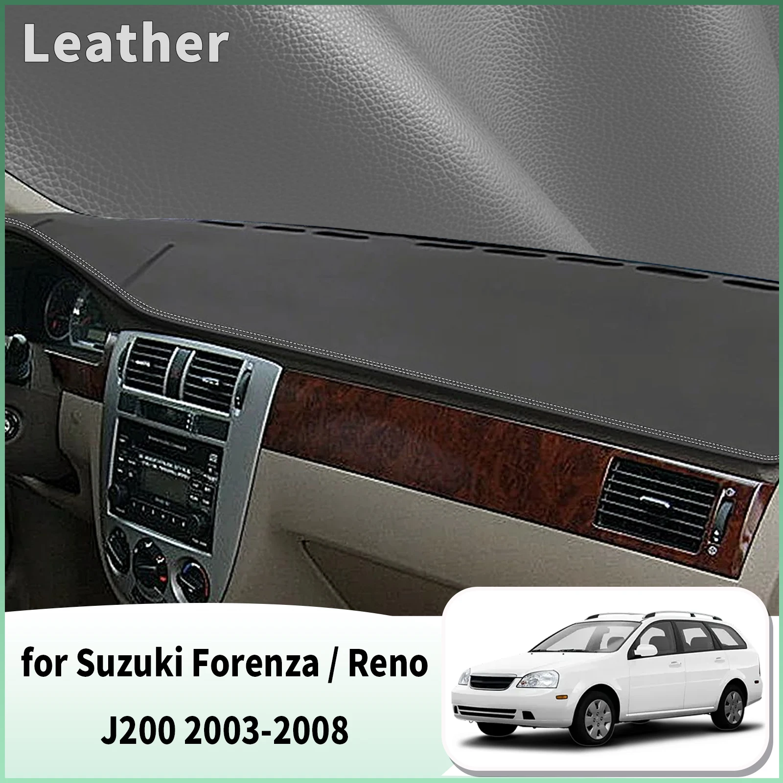 for Suzuki Forenza Reno 2003-2008 J200 Dash Mat Dashboard Cover Dashmat Universal Anti-Reflection Heat Insulation Sun Protection