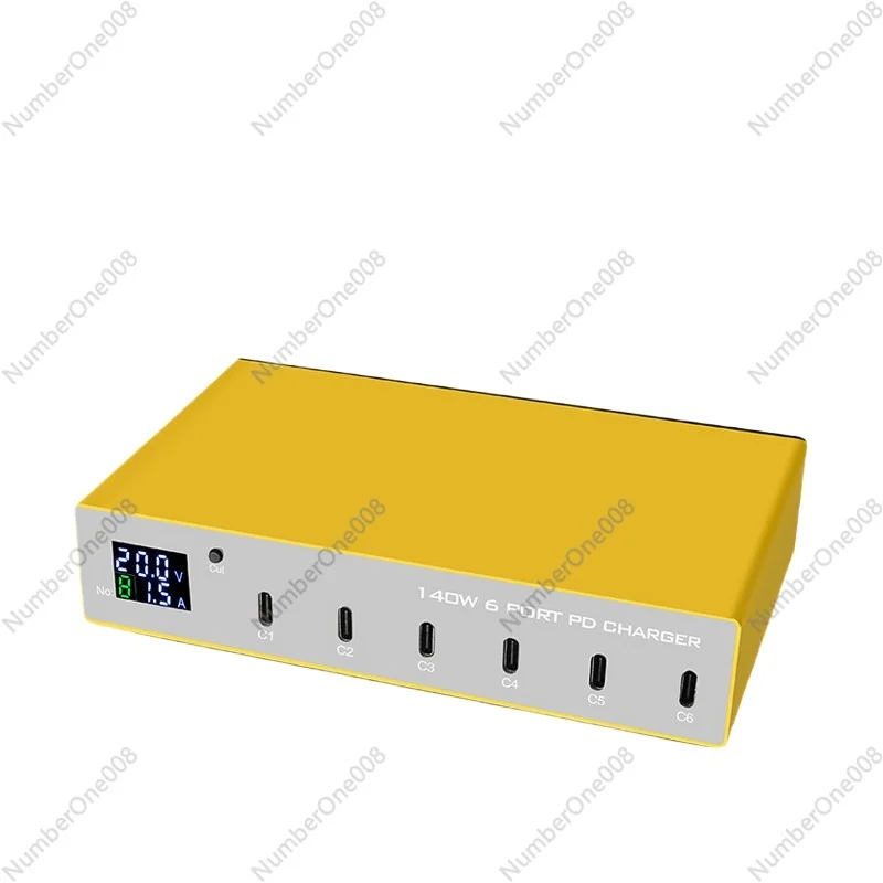 Multi port charger 140W gallium nitride Pd300000 fast charging Type-C for C porous flash charging multifunctional