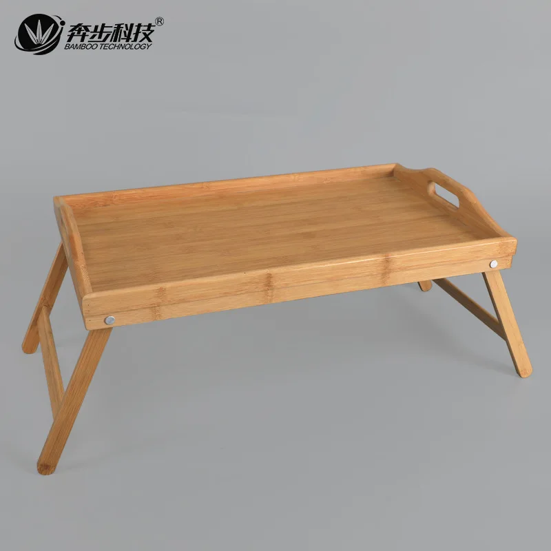Japanese Bamboo Breakfast Table Modern Simplicity  Tea Tray With Foldable Feet Lap Desk