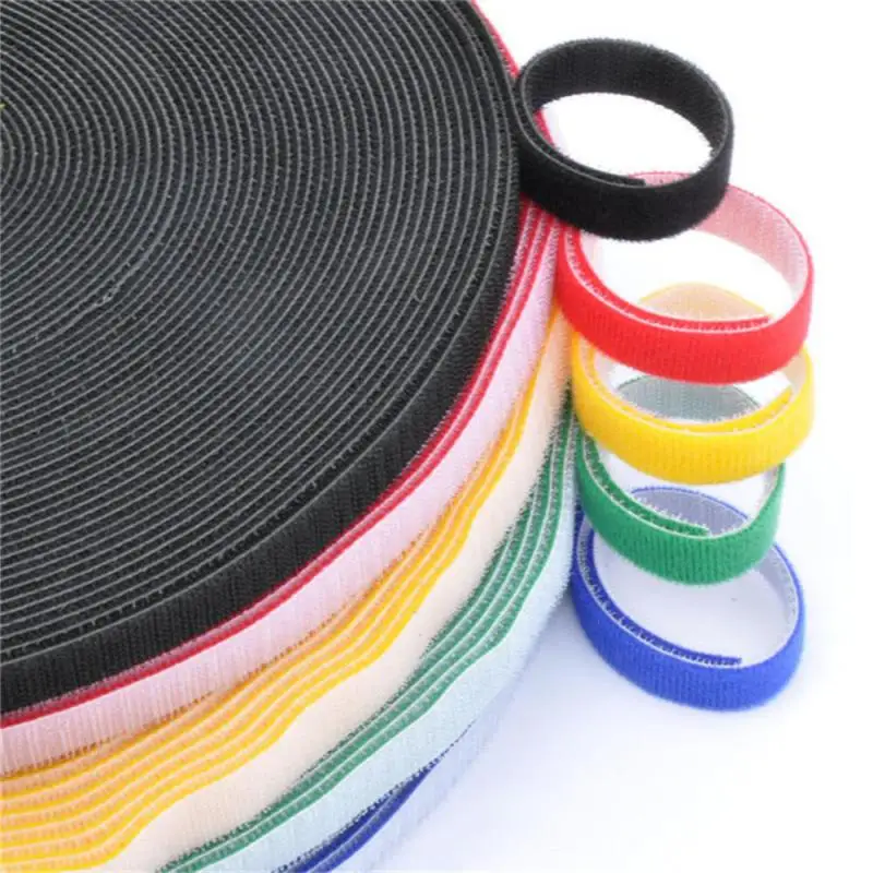 1.5M Cable Ties Reusable Adhesive Hook Loop Bundle Fastener Nylon Strap Organizer Self Clip Holder Management Straps Wire Tie