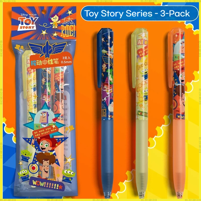 

3pcs/Set Disney Toy Story Donald Duck 0.5mm Black Press Gel Pens Quick-Drying Smooth Writing Pen High Volume School Supplies