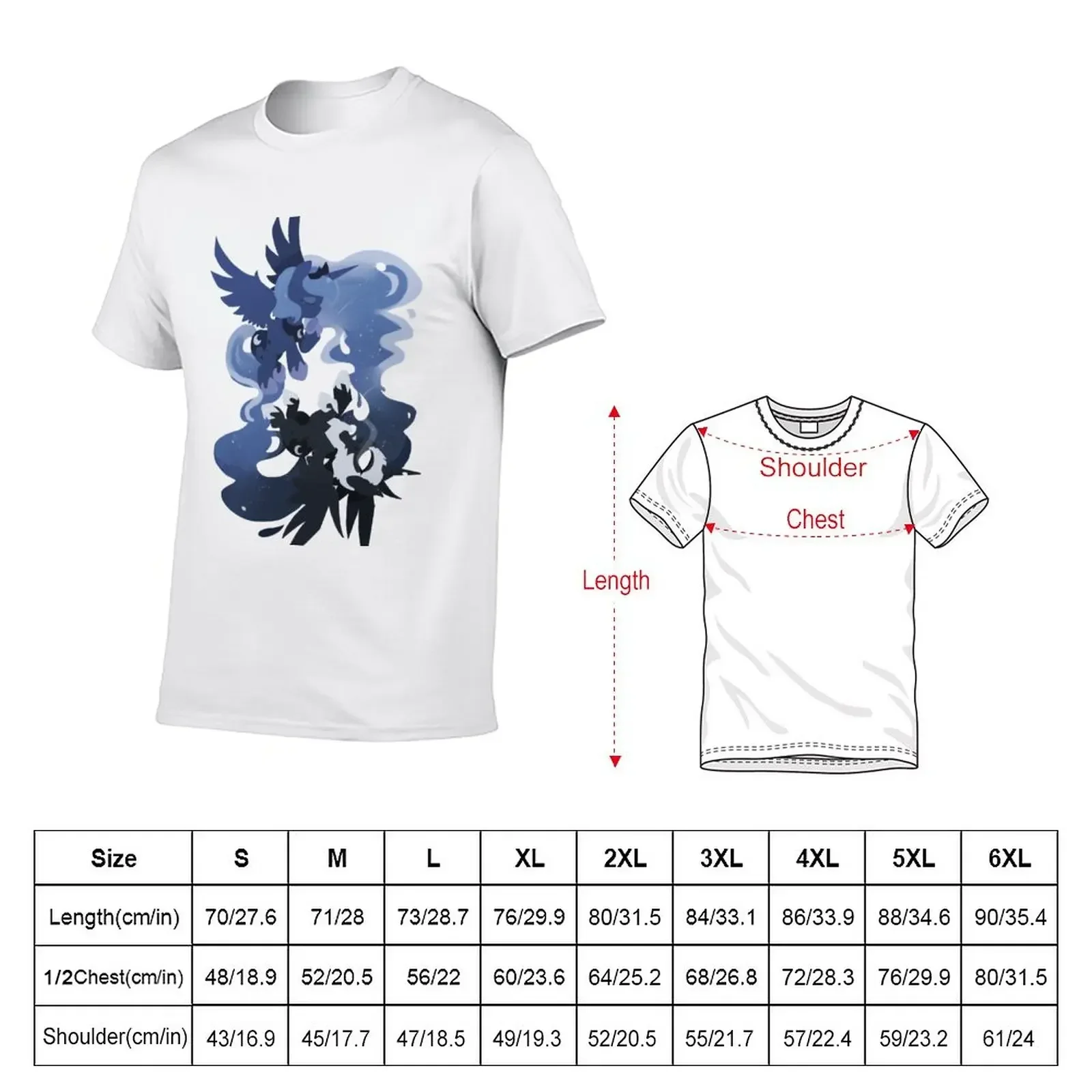 MLP: Luna + Nightmare Moon T-Shirt animal prinfor boys graphics boys animal print shirt Men's clothing