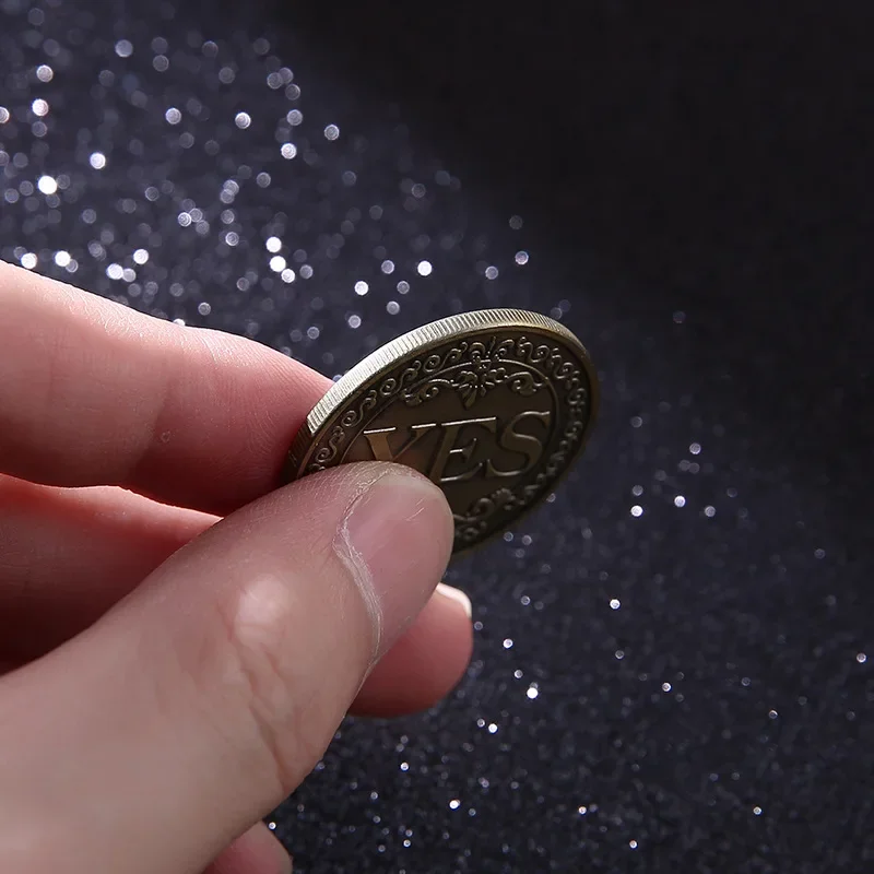 1 قطعة البرونزية نعم أو لا عملة تذكارية تذكارية عملات غير عملة لعبة الدعامة التحدي عملات جمع الحرف الديكور #3