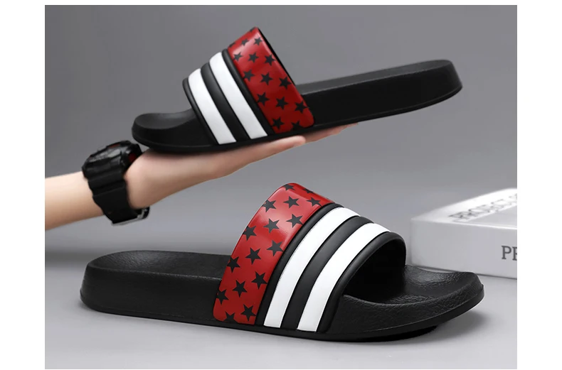Plus Größe Männer Indoor Hause Hausschuhe Männlich Weichen Bequemen Bad Pantoffel männer EVA Flache Dicke Plattform Outdoor Strand Sandalen sommer – Detail 2