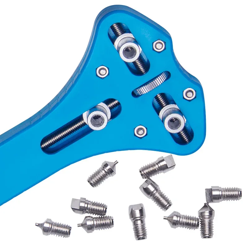 Solid Steel Watch Case Opener Tool Adjustable 3 Claws Screw Watch Back Cover Remover Open Wrench Watchmaker Repair Tools Kit