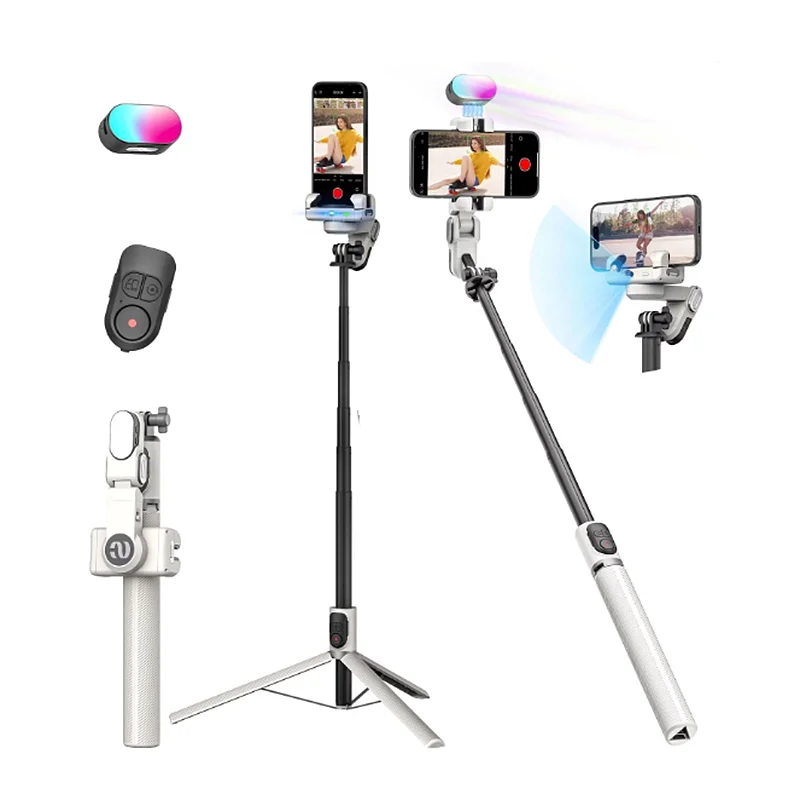 AO CHUAN M2 Pro Face Tracking 4-in-1 Mobile Phone Gimbal Smartphone Stabilizer Without App for iphone Android