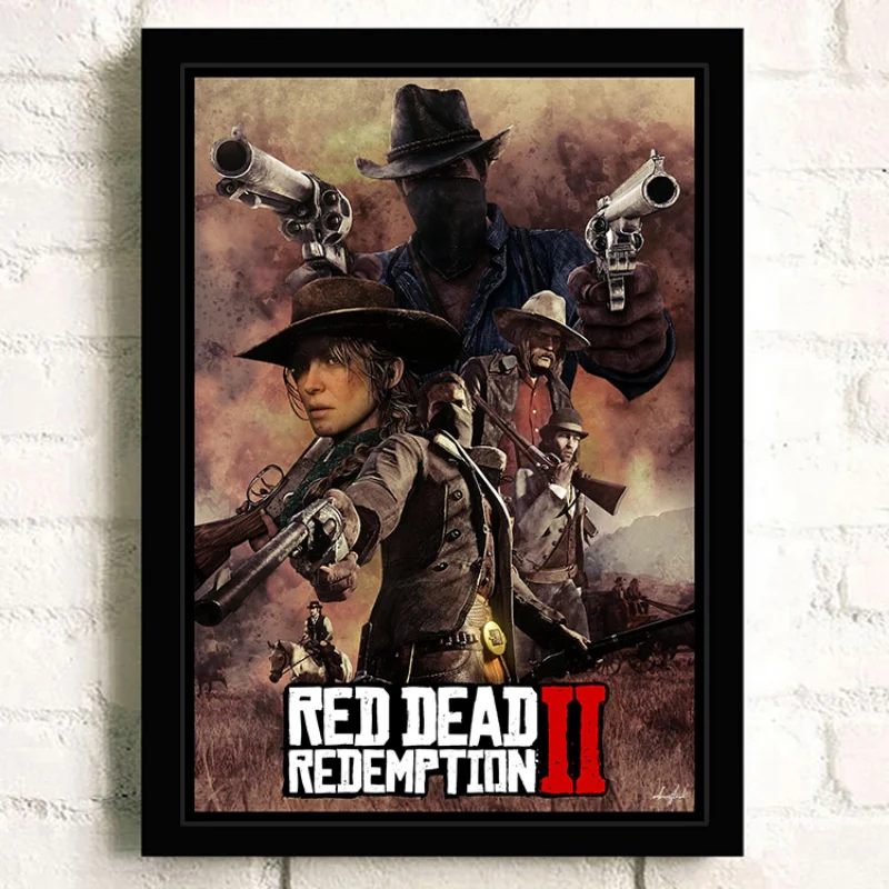 Popular Game Red Dead Redemption 2 Canvas Painting Modern Art Poster and Prints Wall Decorative Pictures for Living Room Decor