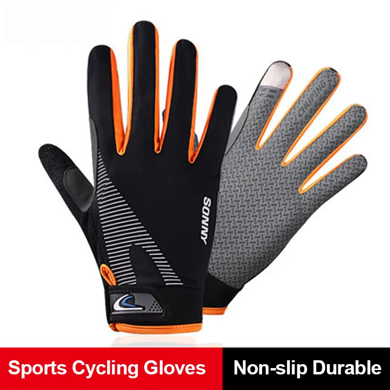 Sonnenschutz-Fahrradhandschuhe für Herren und Damen, zum Fahren, mit vollem Finger-Touchscreen, für Sommerwanderungen, atmungsaktiv, kühlend, rutschfest