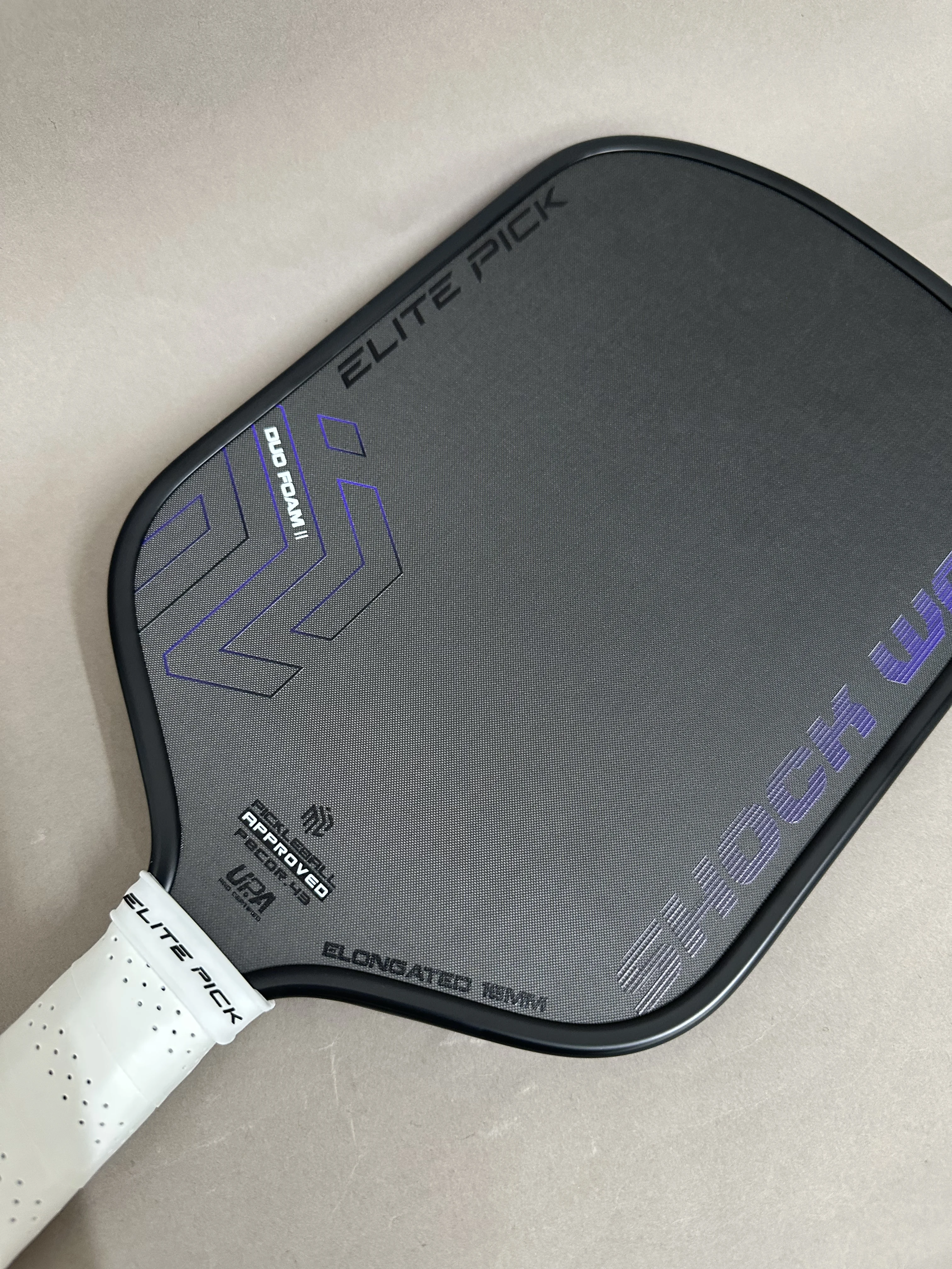 Elite Pick Gen7.0 Pickleball-Schläger mit verbessertem EPP+EVA-Doppelschaumkern, hitzegepresst, integrierter T800-Kohlefaser, mattierte Oberfläche – Detail 6