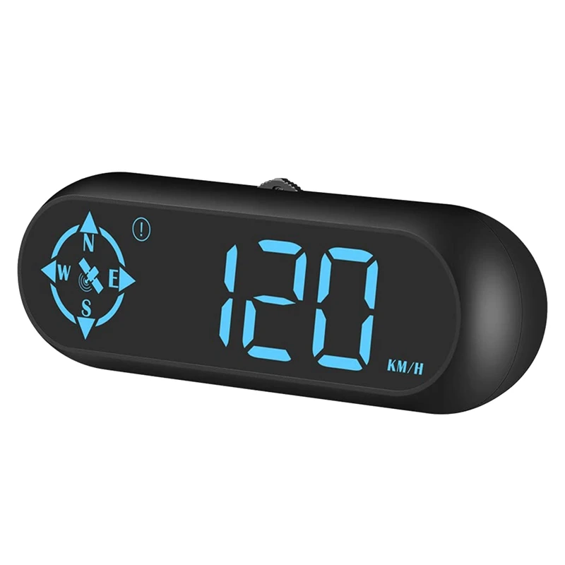 Digital Car GPS Speedometer Car HUD Head Up Display With Speed MPH, Compass Driving Direction, Fatigue Driving Reminder