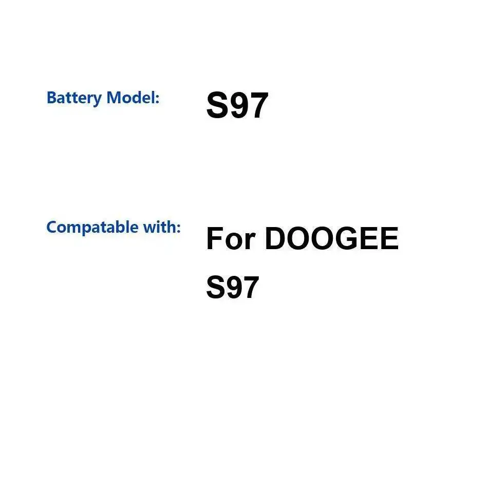 

Safe 8500Mah For Doogee S97 Mobile Phone Battery