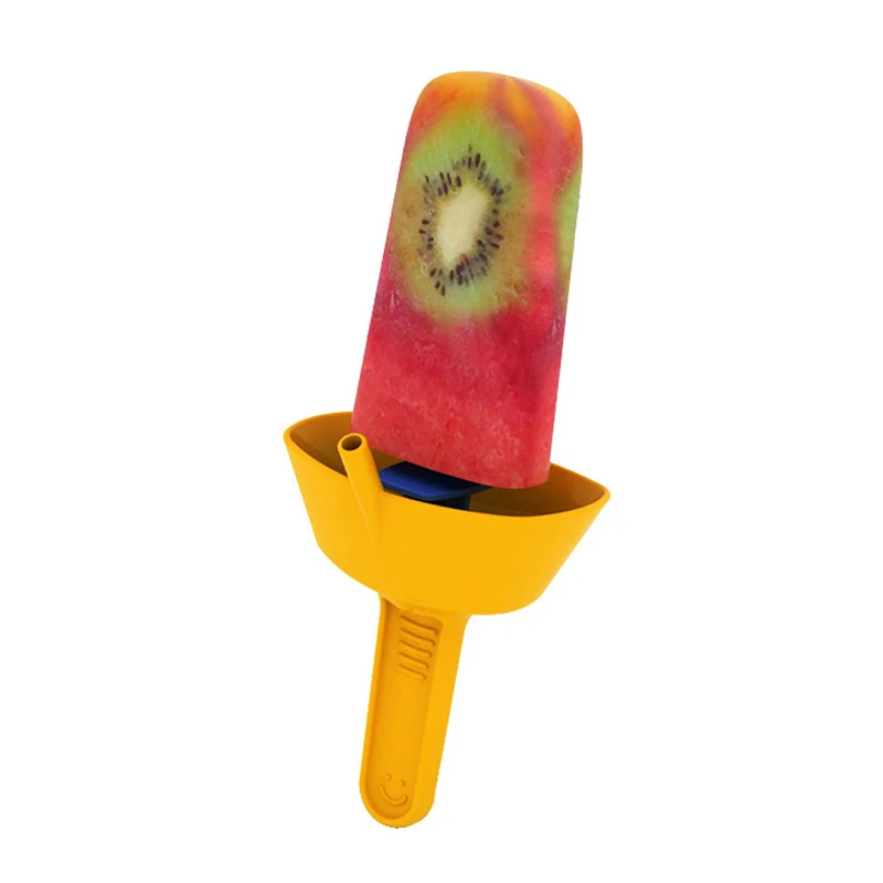 Anti-Drip Popsicle Holder With Straw Popsicle Ice Cream Portable Holder Anti-Dirty Hand Homemade Popsicle Holder Mold