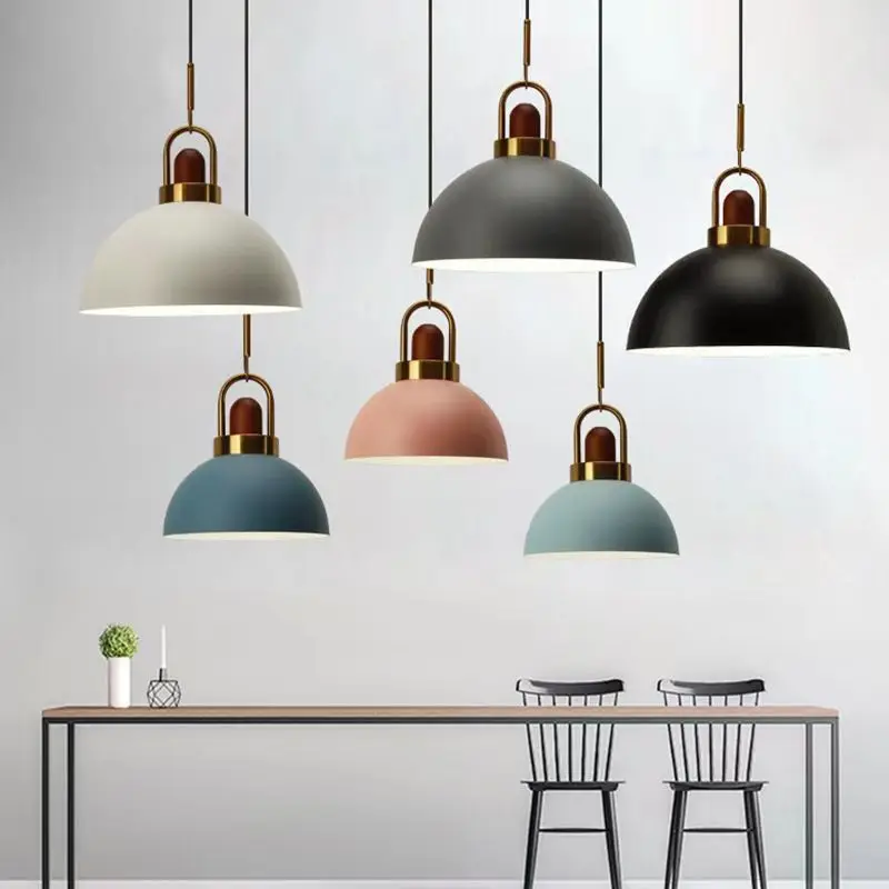 nordic led metal pendant lights lampadas suspensas minimalistas iluminacao interior cozinha sala de jantar quarto bar counter home decor e27 01