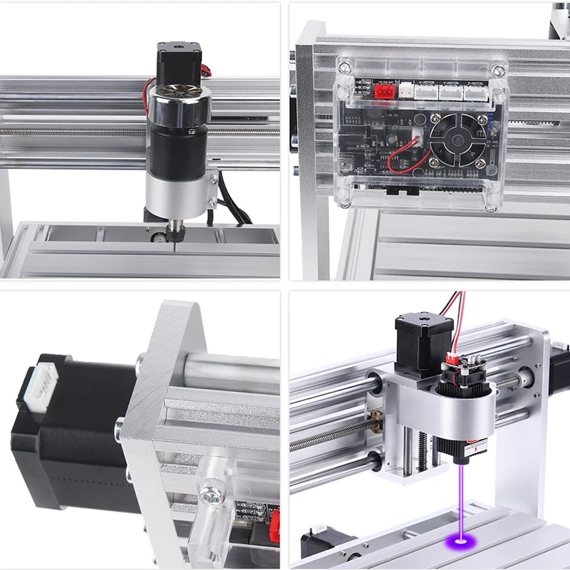 Máquina de grabado láser CNC3018max Pro, minimáquina de escritorio, bricolaje, tres ejes, CNC