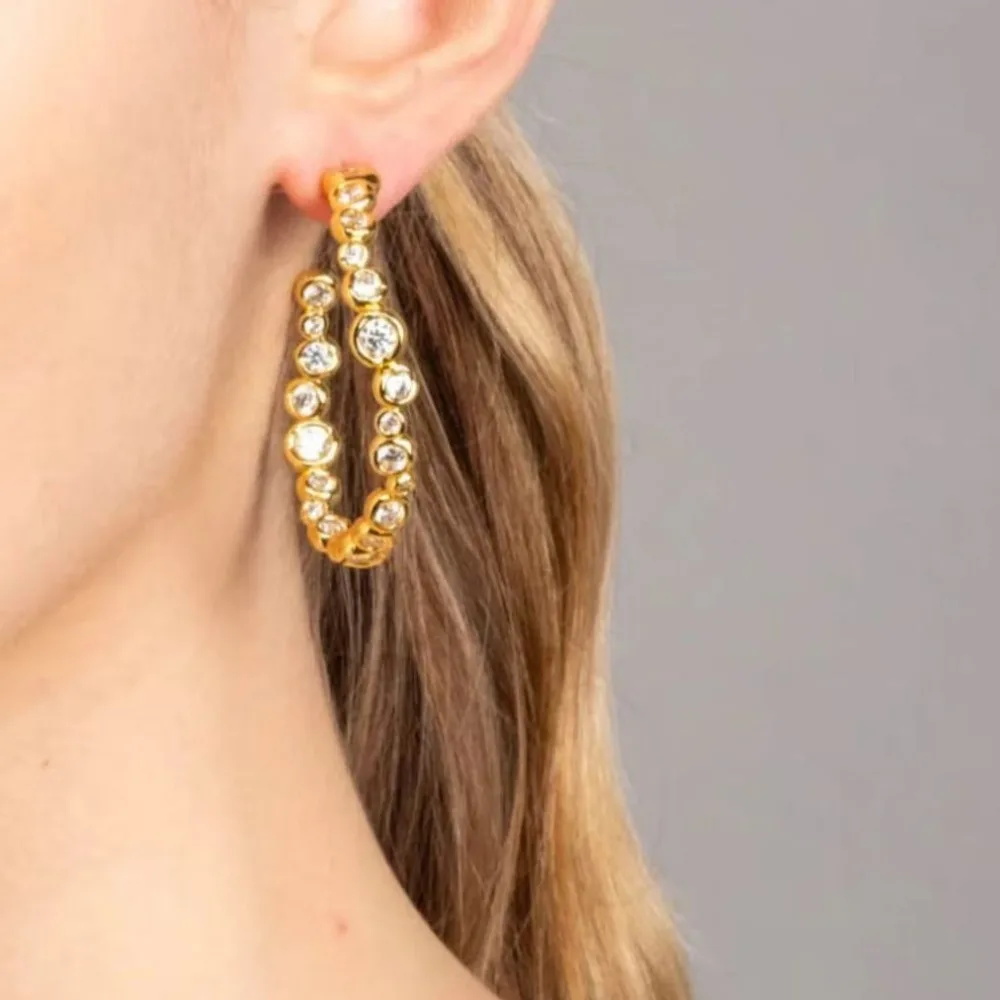 

1 комплект, комплект ювелирных изделий с золотым кристаллом и обручем для острых вечеринок, модные женские украшения, подарок на день рождения