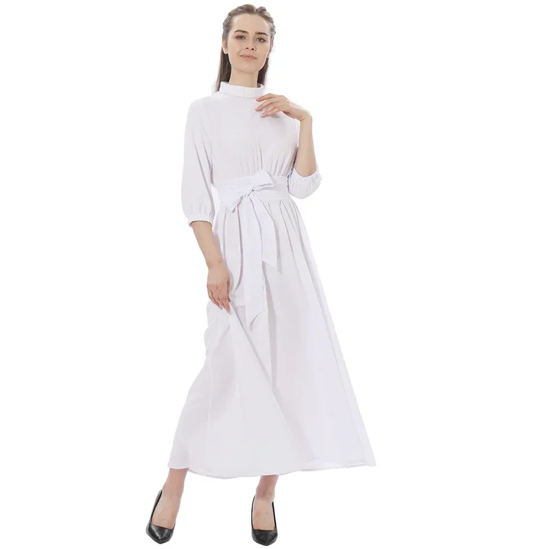 Geistliche Kleid für Frauen Pastor Priester Tab Kragen Audrey Hepburn römischen Geistlichen Prediger Minister Geistlichen Kostüm