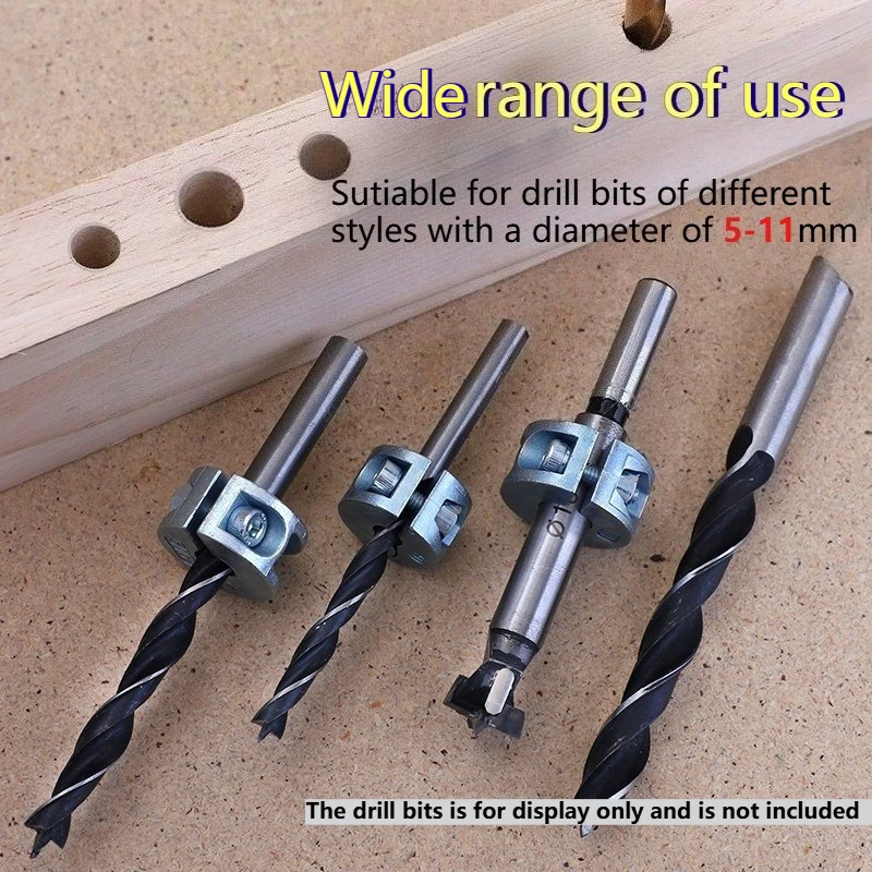 1Set 6/8/10mm Metric Bit Limit ring Woodworking Drilling Depth Limit Twist Bit Fixed Thrust Ring Locking Ring With Wrench